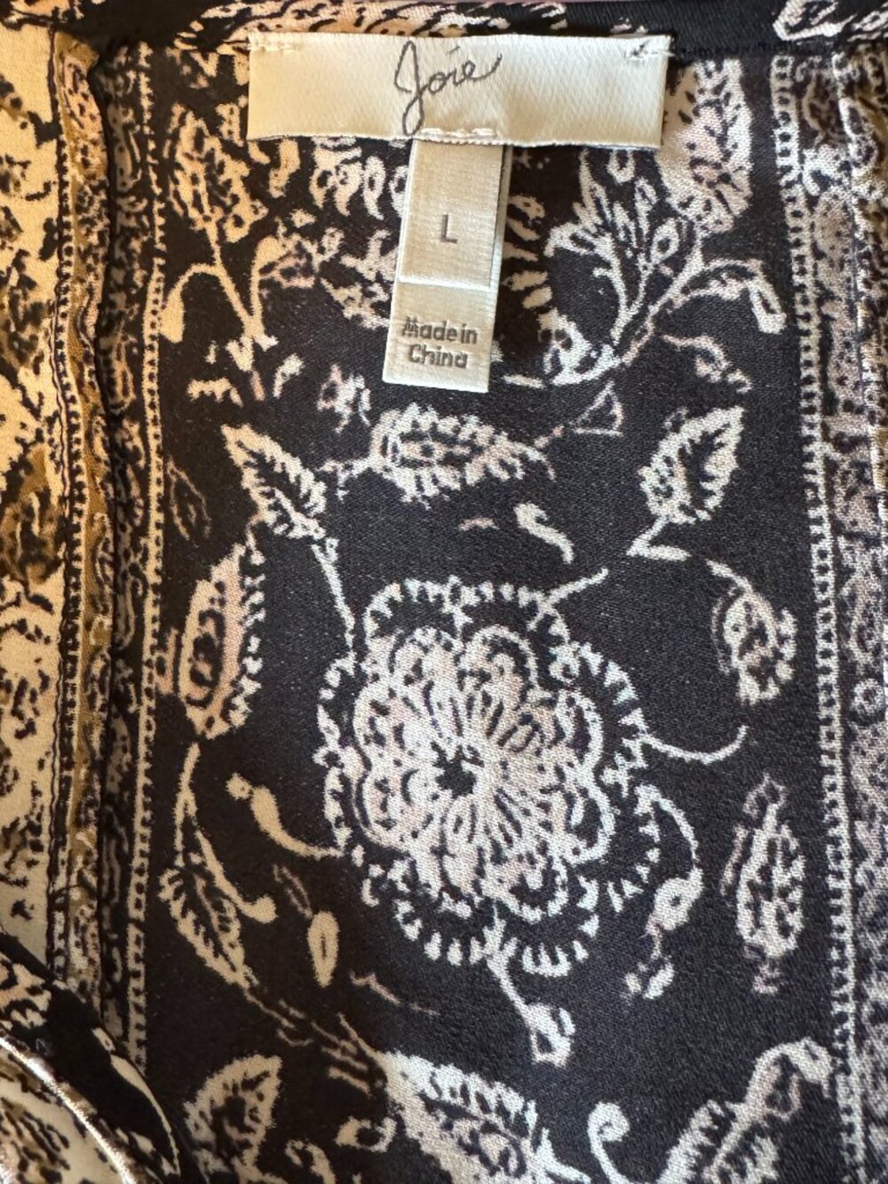 Joie Silk Boho Floral Dress w/ Slip - Picture 5 of 5